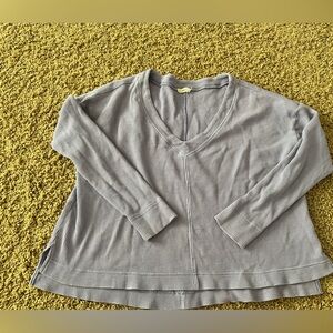 Lavender purple oversized waffle top